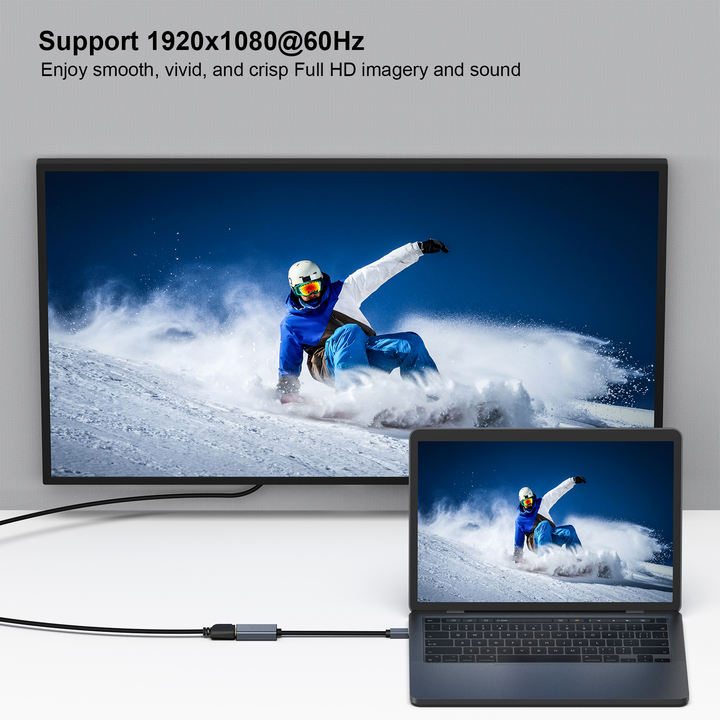 Customize Mini DisplayPort to HDMI Adapter Thunderbolt 2 to HDMI Adapter Gold-Plated Connectors Aluminium Case Low-Cost Manufacturing