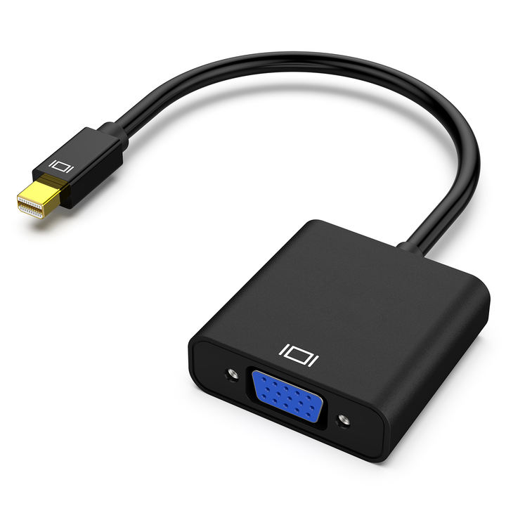 Customize Mini DisplayPort to VGA Adapter, Mini DP Display Port to VGA (Thunderbolt Compatible) Male to Female Adapter