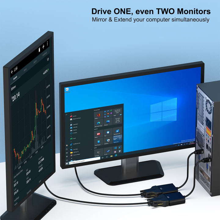 Customize Mini DisplayPort to VGA Adapter, Mini DP Display Port to VGA (Thunderbolt Compatible) Male to Female Adapter