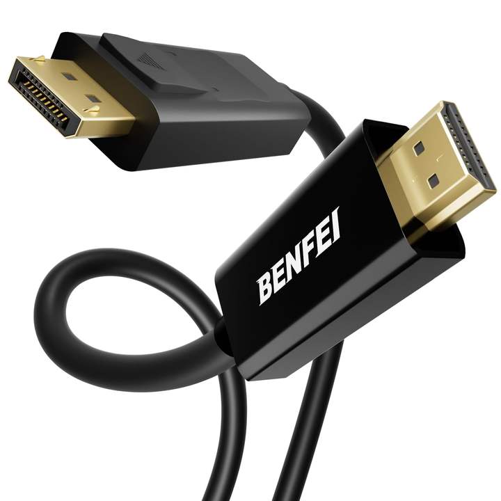 DisplayPort to HDMI Cable, 1.8 Meter 4K 30Hz Uni-Direction Cable Gold-Plated Cord for Laptop and Computer Efficient Manufacturing Outlet