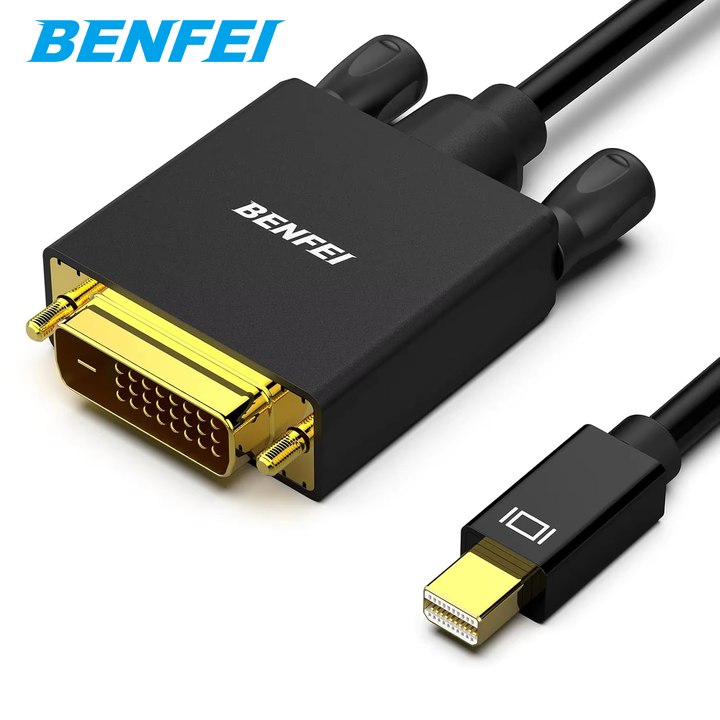 Mini DisplayPort to DVI Cable, Benfei Mini DisplayPort to DVI 10 Feet Cable