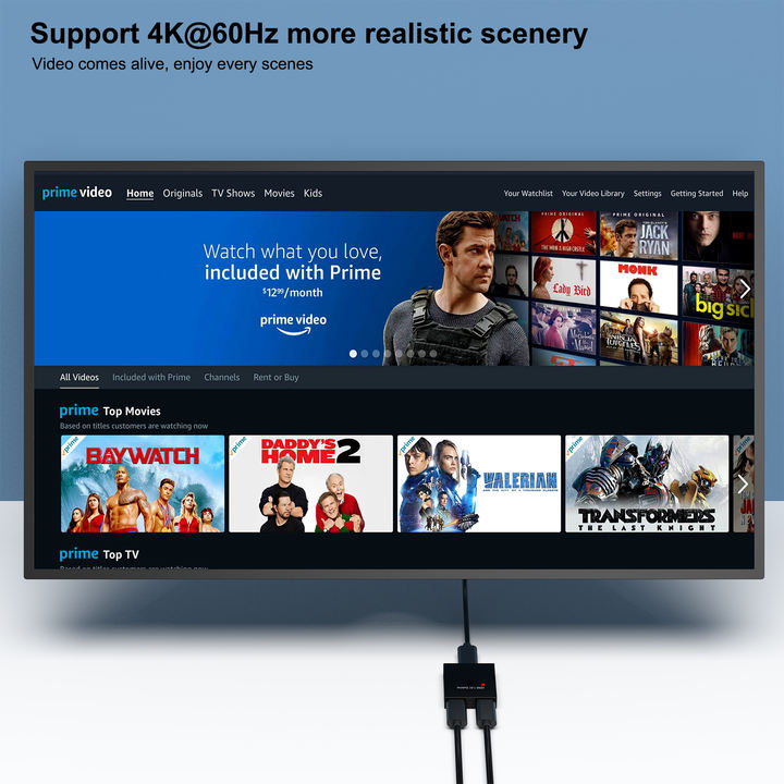 Customize HDMI Switch 4K@60Hz, Bi-Directional HDMI Switcher 2 Input 1 Output, 1 Input 2 Output, Supports 4K 3D HD 1080P Large Order Wholesale Export