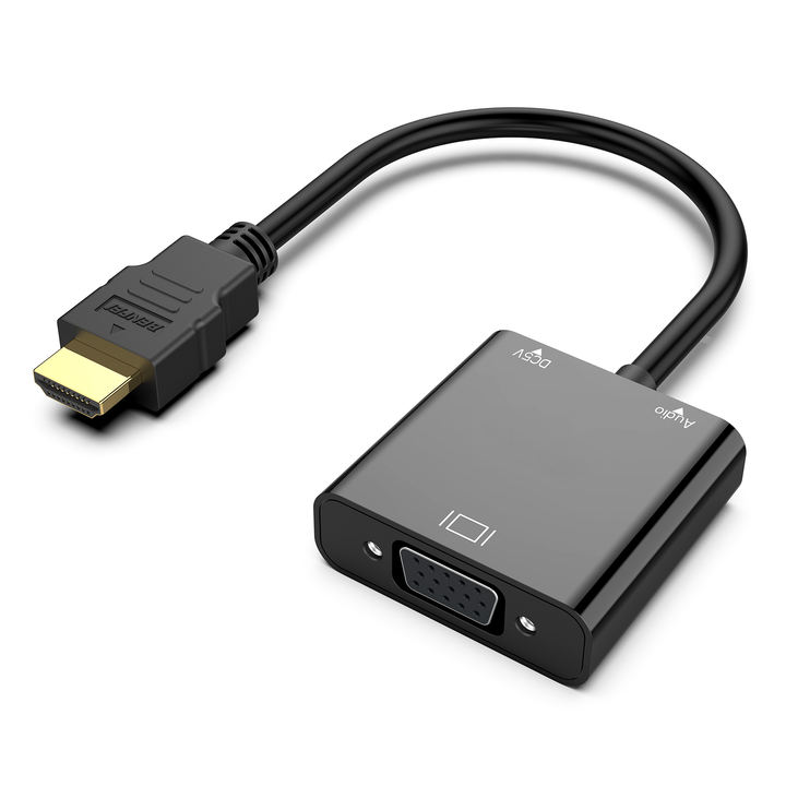 Customize HDMI to VGA  Gold-Plated HDMI to VGA Adapter (Male to Female) Compatible for Computer, Desktop, Laptop, PC, Monitor Wholesale B2B Pricing Pricing