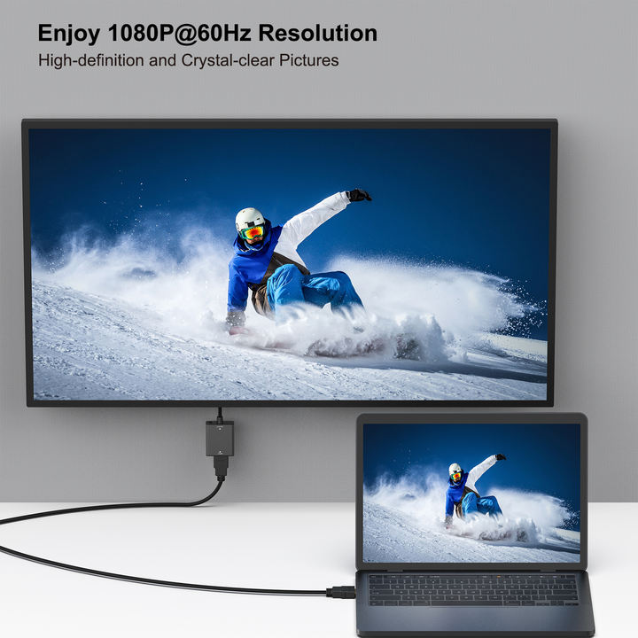 Customize  HDMI to VGA, Uni-Directional HDMI Computer to VGA Monitor Adapter (Female to Male) with 3.5mm Audio Global Wholesale Market