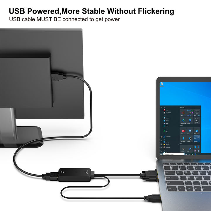 Customize VGA to HDMI Adapter, 1080P Converter with Audio from Computer/Laptop VGA Source to HDMI TV/Monitor Wholesale B2B Pricing Outlet