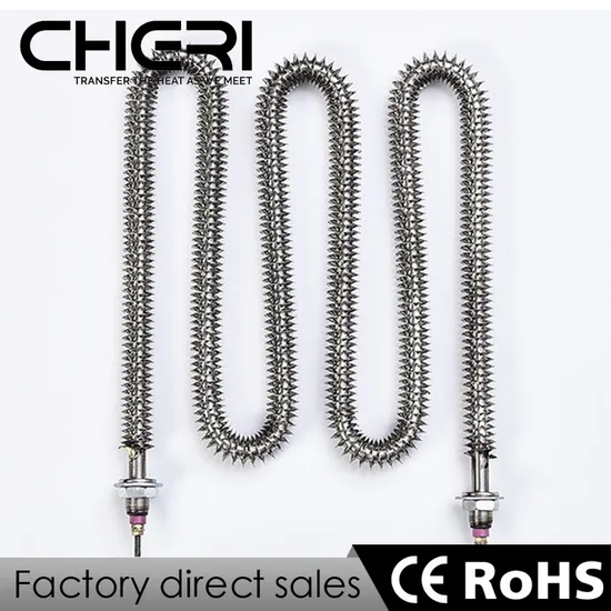 110V 220V 230V 240V 380V Industrial Electric Tubular 4kw Finned Heating Element Heater