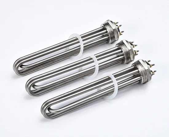 220V 380V 3kw 6kw 9kw 12kw Stainless Steel Tubular Heater Immersion Electric Water Heating Pipe