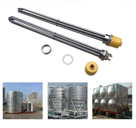 220V 380V 3kw 6kw 9kw 12kw Stainless Steel Tubular Heater Immersion Electric Water Heating Pipe