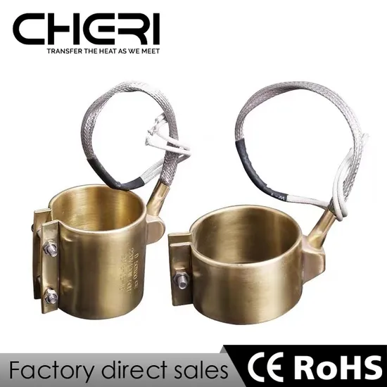 230V 250W Nozzle Brass Band Heater Injected Mould with Thermocouple