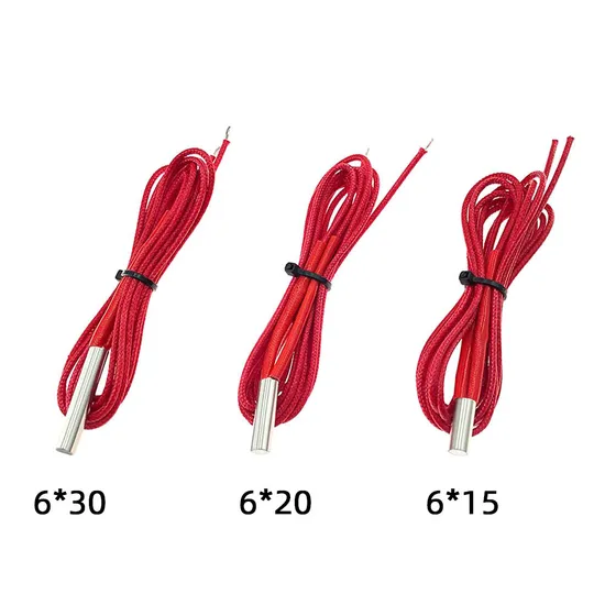 3D Printers Cartridge Heater 12V/24V 40W 6*20mm 1m for Mk Mendel Reprap Extruder Parts 12V