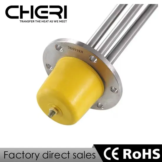 Cheri 110V 220V Stainless Steel Electric Tubular Flange Immersion Rod Water Heater