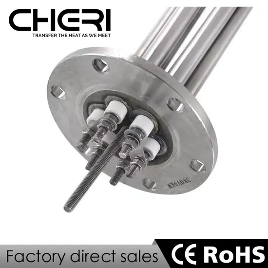 Cheri 110V 220V Stainless Steel Electric Tubular Flange Immersion Rod Water Heater