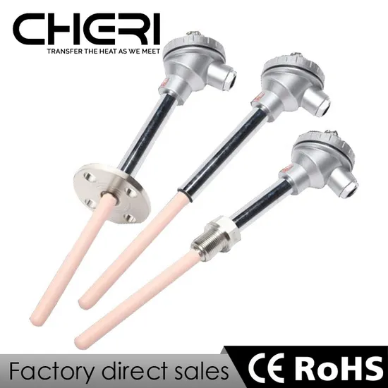 Cheri Assembly Thermocouple with Flange Which Makes Easier The Replacement of The Element Without The Need of Process Stops