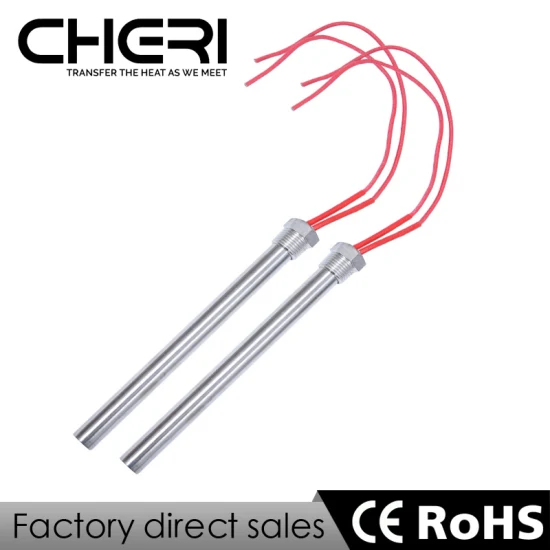 Electric Resistance Immersion Cartridge Heater with Thermocouple