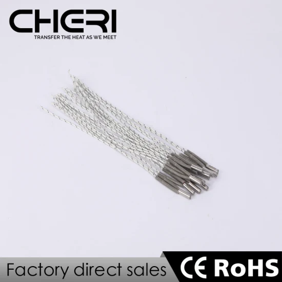 High Temperature Stainless Steel Electric Resistance 12V 60W 3D Printer 6*20mm Cartridge Heater