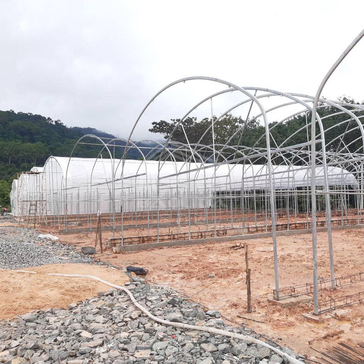 green house metal frame serre agricole tunnel greenhouse equipment