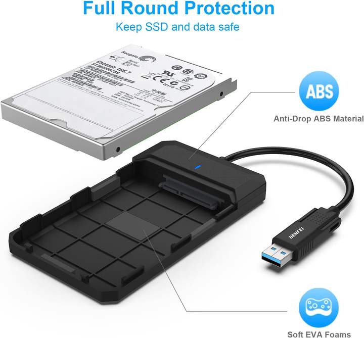 BENFEI NEW Arrivals 2.5 SATA Hard Drive Enclosure, SATA 3.0-6 Gbps, Nvme Enclosure Bulk Orders