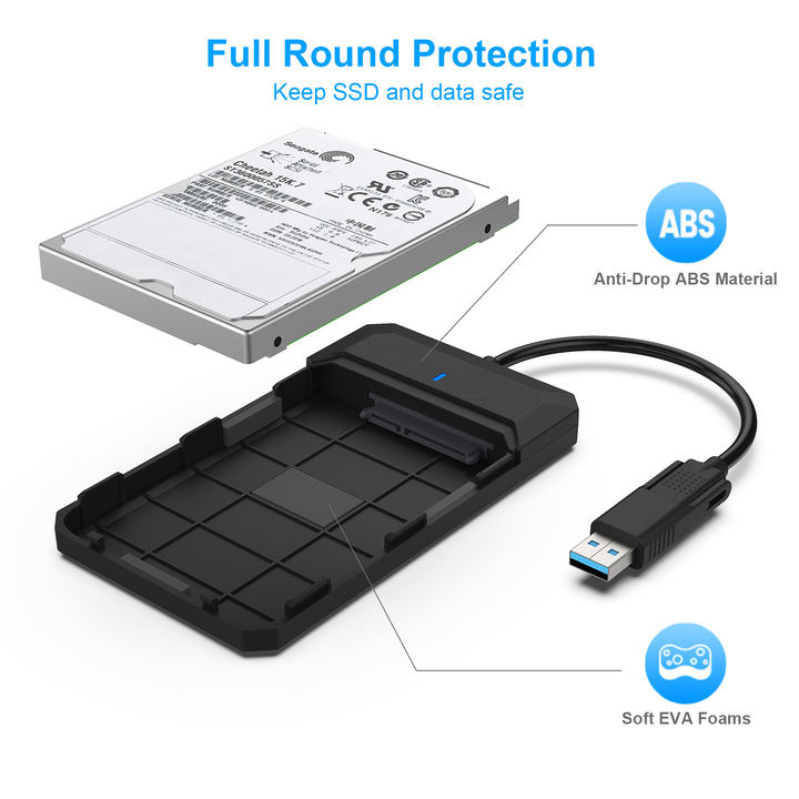 BENFEI New External Hard Drive Enclosure,Type-C/A to Sata Compatible for 2.5 Inch SSD, Nvme Enclosure. Factory Wholesale Excellence