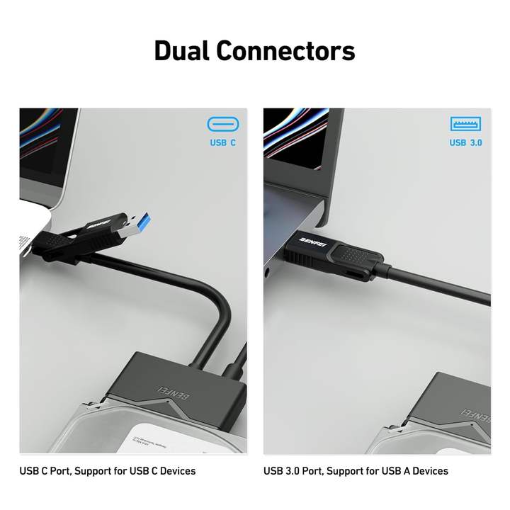 BENFEI SATA to USB 3.0 Cable, USB 3.0 to SATA III Hard Drive Adapter Compatible for 2.5 3.5 Inch HDD/SSD Hard Drive Disk with 12 Supplier Wholesale
