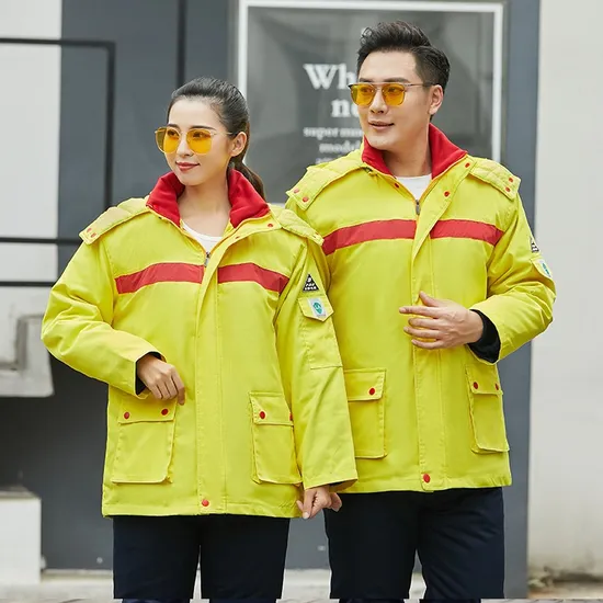 OEM Polyester Cotton Thick Winter Cold Resistant Work Wear Work Jacket Uniform