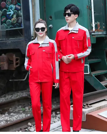 Spring Autumn Labor Protection Safety Suit Construction Man Work Uniform Jacket Overalls