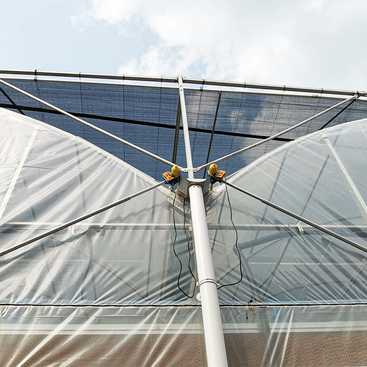 Chinese Agricultural Greenhouse Manufacturer Film Multispan Greenhouse Frame