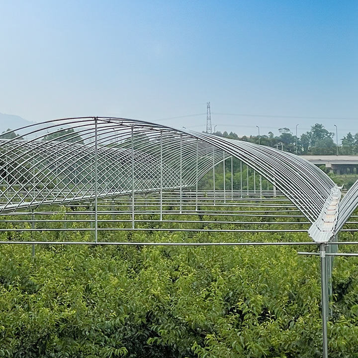 Hot dip galvanized steel vegetable planting multi span green house polytunnel multispan greenhouse construction Industrial Exporter Factory