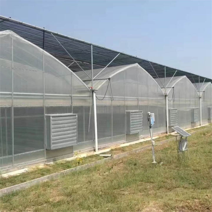 Inner shading system green houses agriculture commercial multi span greenhouse for high wind