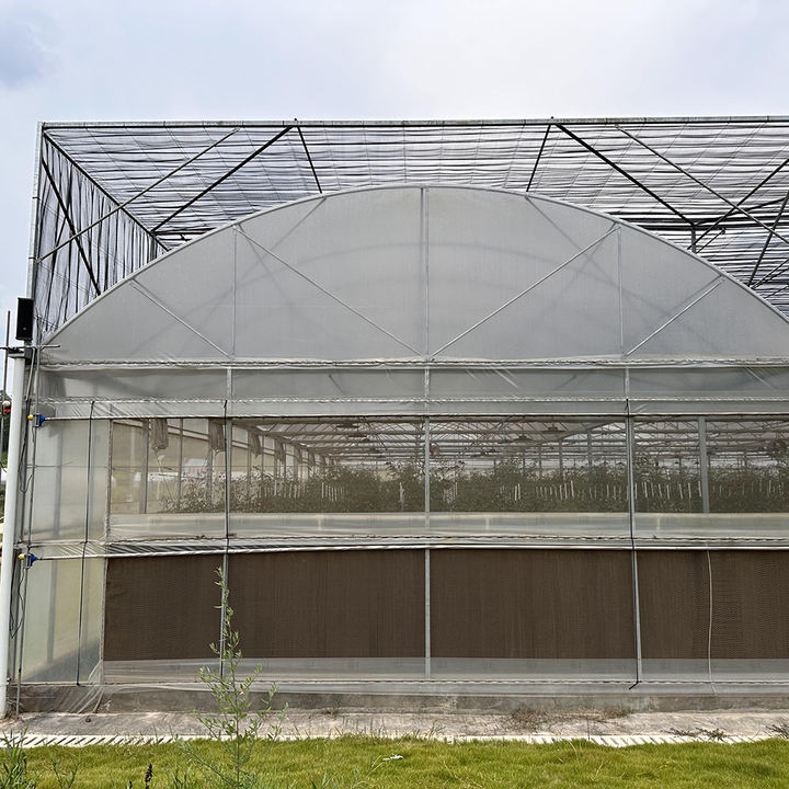 Rolling benches seedling greenhouse structure galvanized steel multi-span greenhouses for agriculture Discount Wholesale