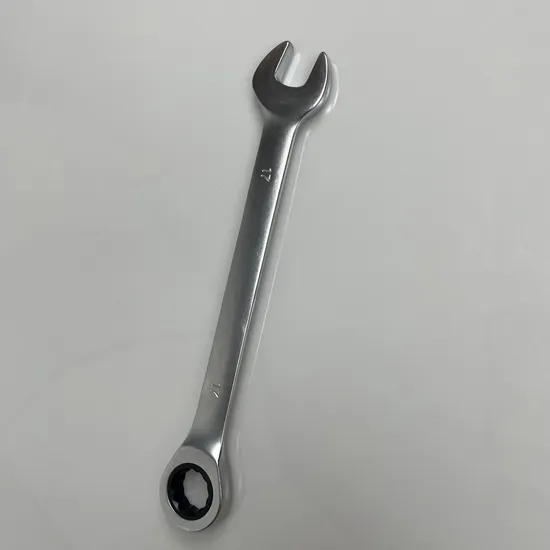 Matt Finish 17mm Ratcheting Combination Wrench Fixed Head, Factory Price