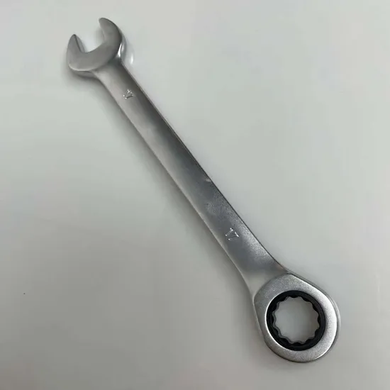 Matt Finish 17mm Ratcheting Combination Wrench Fixed Head, Factory Price