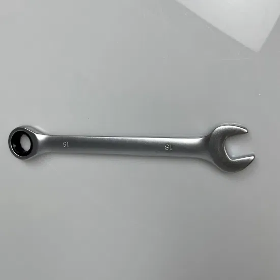 Matt Finish 18mm Ratcheting Combination Wrench Fixed Head, Factory Price