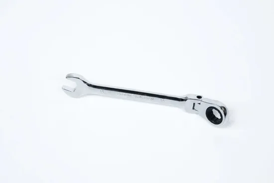 Mirror Finish 14mm Ratchet Combination Wrench Flexible Head, Factory Price