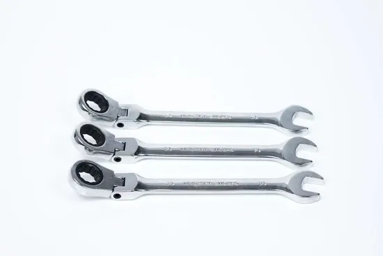 Mirror Finish 14mm Ratchet Combination Wrench Flexible Head, Factory Price