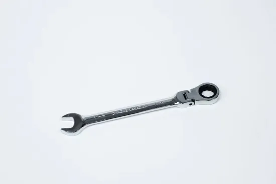 Mirror Finish 17mm Ratchet Combination Wrench Flexible Head, Factory Price