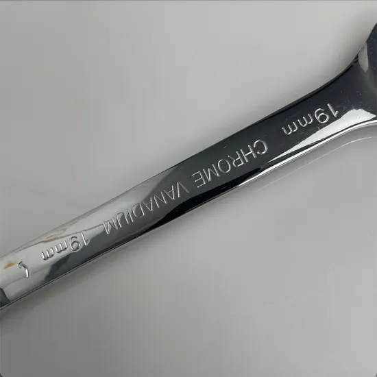 Mirror Finish 19mm Ratchet Wrench Combination Wrench Flexible Head, Factory Price