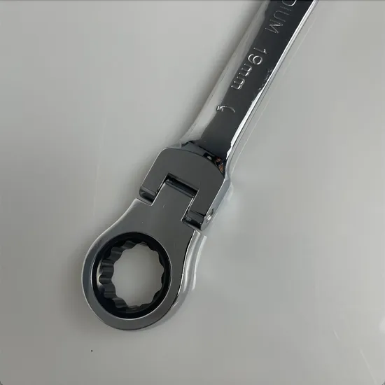 Mirror Finish 19mm Ratchet Wrench Combination Wrench Flexible Head, Factory Price