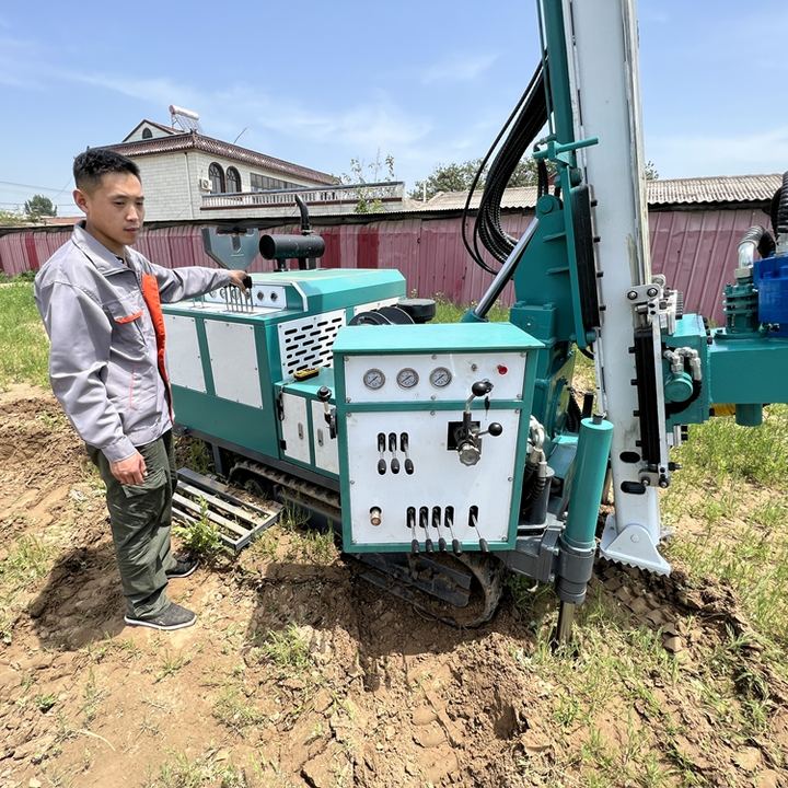 100M 150M Depth Fully Automatic Wheels Hydraulic Water Well Drilling Machines For Core Drill Rig Household Well Equipments