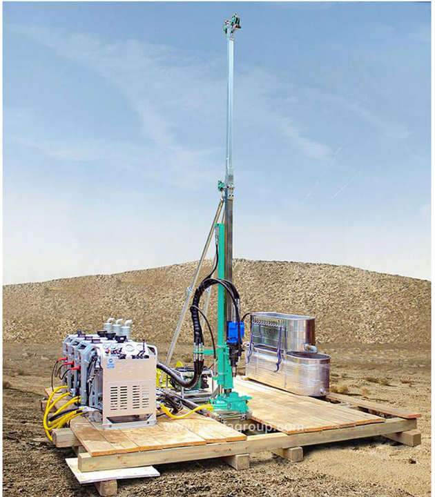 350/600/860m Portable full hydraulic diamond geological soil core drilling rig machines