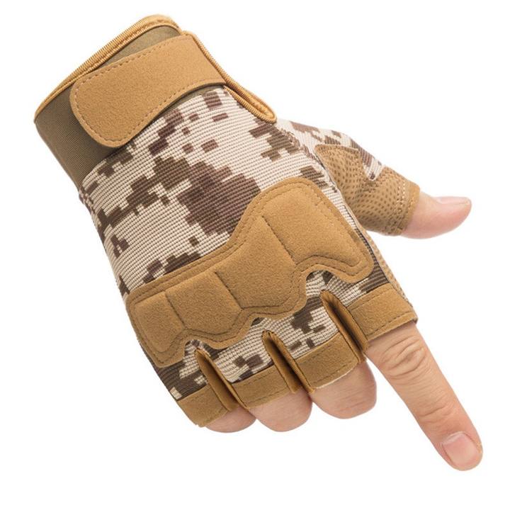 Anti-cut Hard Knuckle Half-fingers Gloves Outdoor Hunting Shooting Outdoor Riding Fitness Hiking Protective Gloves