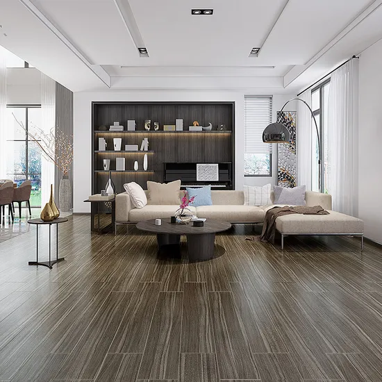 Brown Color Wood Porcelain Flooring Tile for Project