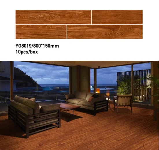 Ceramic Wood Flooring Tile for Home Decoration (800*150mm)