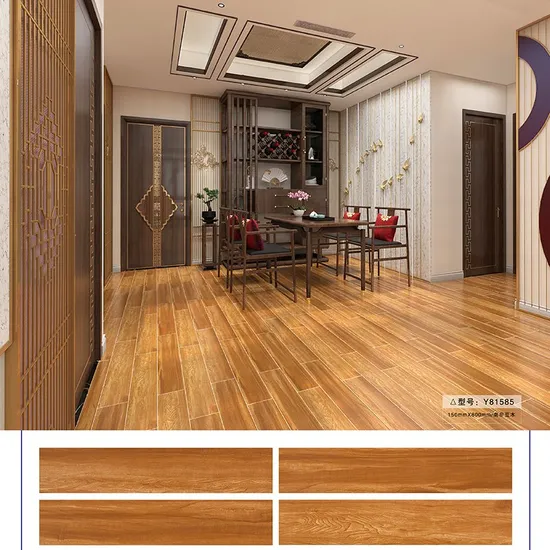 Cheap Price 800X150mm 3D Inkjet Wooden Tile for Living Room