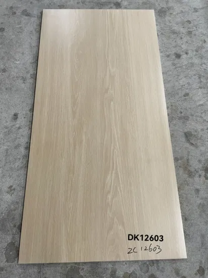 Cheap Price Fine Carving Glazed Wood Flooring Tile for Project (600X1200mm)