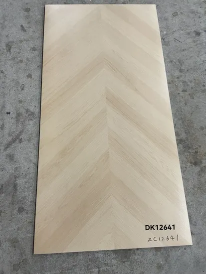 Cheap Price Fine Carving Glazed Wood Flooring Tile for Project (600X1200mm)