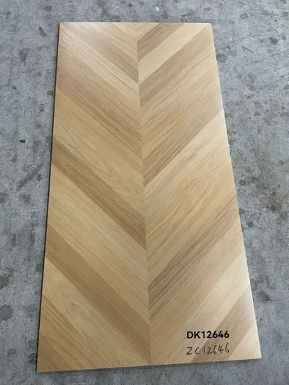 Cheap Price Fine Carving Glazed Wood Flooring Tile for Project (600X1200mm)