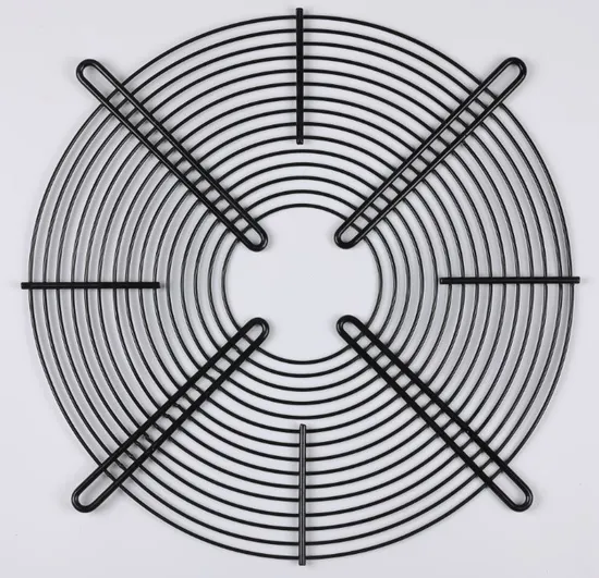 Black Powder Coating Steel Fan Guard for Fan Protection Grid