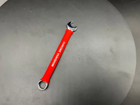 15/32inch, Mirror, Combination Wrench with Insulated Rubber Dipped, Pipe Grip Wrench/Spanner