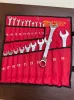 20PCS New Combination Metric Wrench Set with Roll up Pouch,