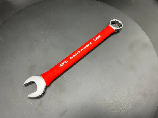 20mm, Matt, Combination Wrench with Insulated Rubber Dipped, Pipe Grip Box Wrench/Spanner